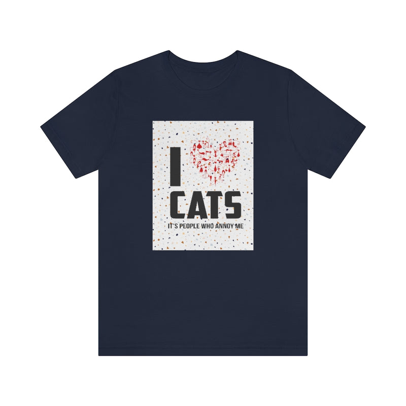 I love Cats Jersey T Shirt