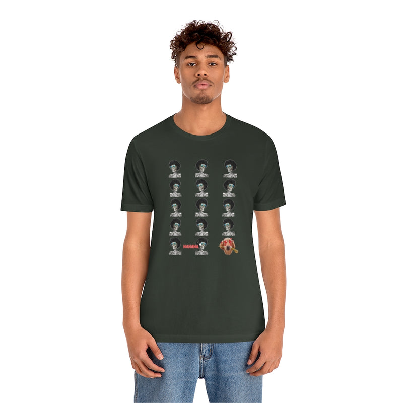 Afro Skull & dog Jersey T Shirt - Sinna Get