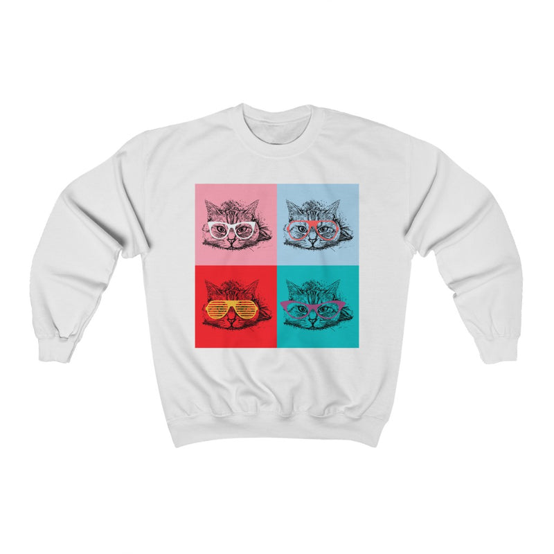 Cats with wearing glasses Crewneck Sweatshirt - Sinna Get