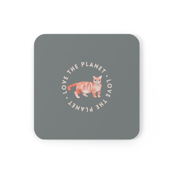 Love the Planet Corkwood Coaster Set of 4
