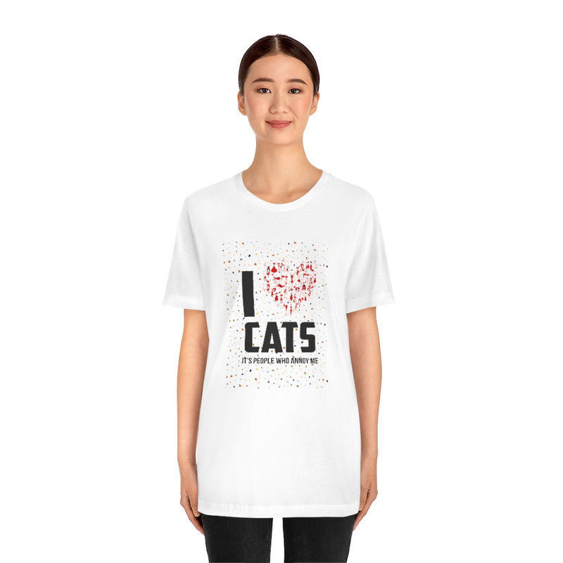 I love Cats Jersey T Shirt - Sinna Get