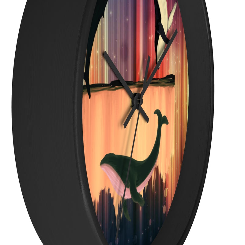 Whales Wall clock 10"