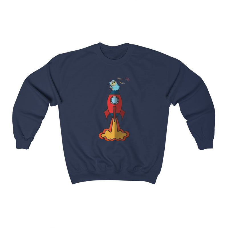 Cute Galaxy Space Cat Crewneck Sweatshirt - Sinna Get