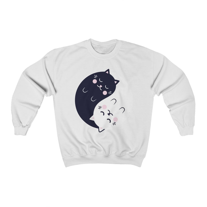 Ying Yang Cat Crewneck Sweatshirt