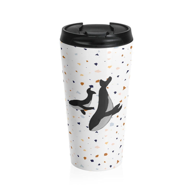 Whales Stainless Steel Travel Mug