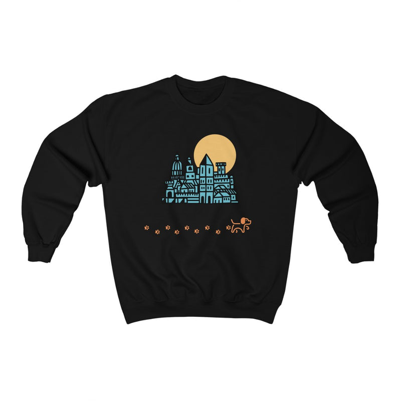 Dog and Moon Crewneck Sweatshirt - Sinna Get