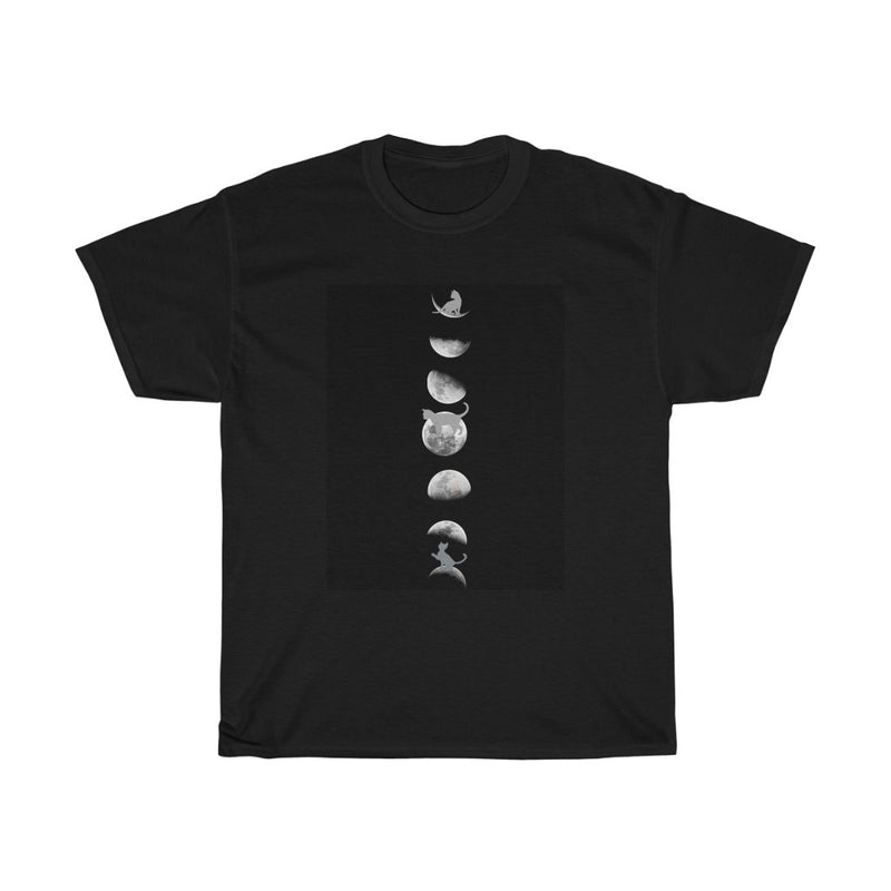 Phases of the moon & Cat T Shirt