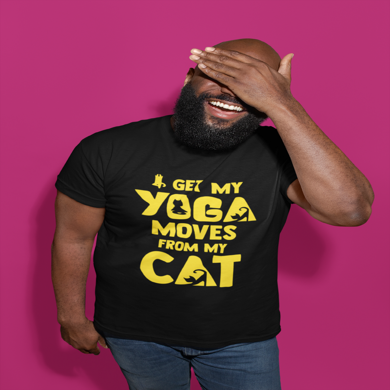 I get my Yoga Moves from My Cat Jersey T Shirt